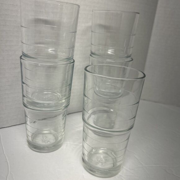 SET of 5 IKEA Svepa 5” Stacking 8oz Drinking Glass Tumbler 12144 - Picture 2 of 7